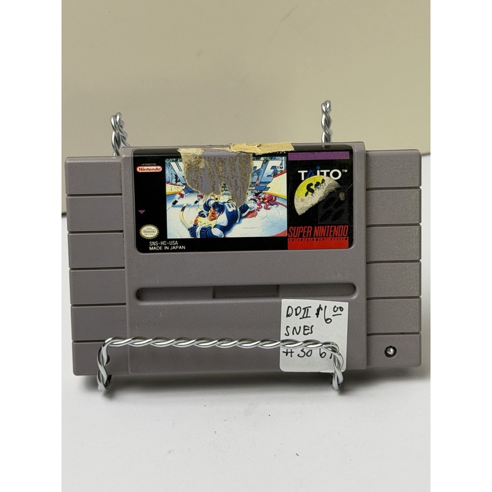 Taito Hit the Ice - Super Nintendo Entertainment System SNES, Sports Hockey Game